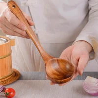 Ustensiles de cuisine en bois, 4 pièces, cuillères de cuisine en bois, outils en bois durables résistants à la chaleur pour la cuisson 3