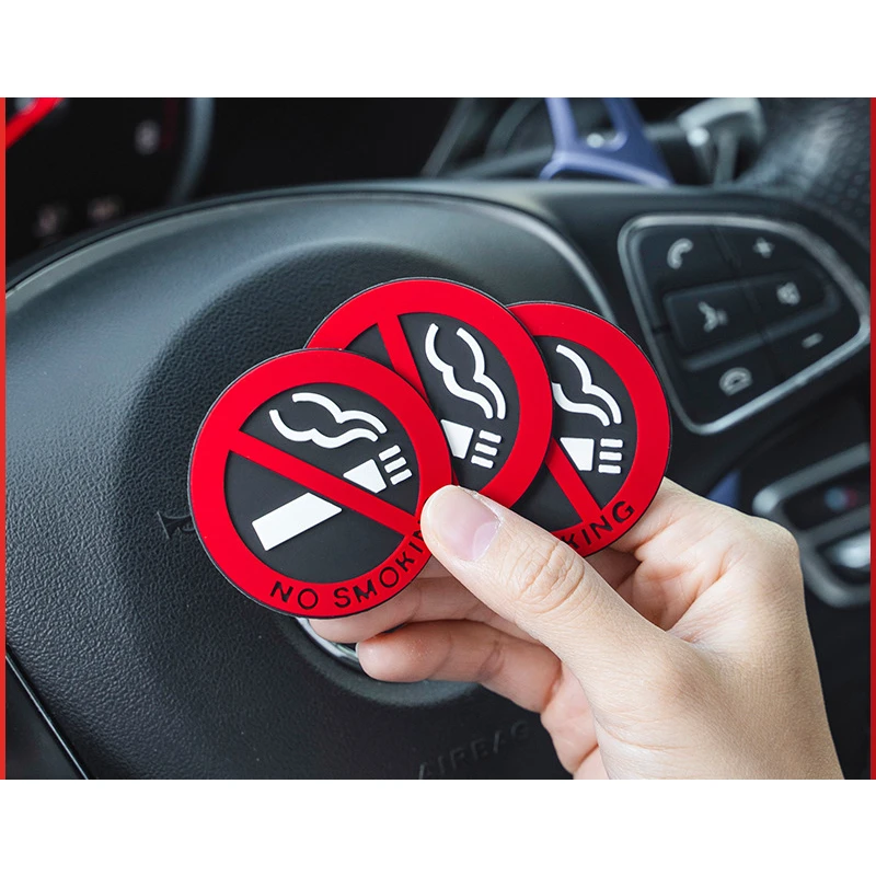 

No Smoking Stickers Car Taxi Interior Prevent Smoking Sign Warning Logo No Smoking Decal Car Sticker Decoration