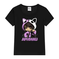 Aphmau Children Cotton Clothing Kawaii Princess girl T shirt Children's Clothing Cartoon Anime Boys Girls Shirt Summer Tops tee 2
