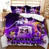 3D Printed Basketball Star Bedding Set 2/3PCS Duvet Cover Set Quilt Cover with Pillowcase Toddler Boys Bedroom Bedclothes 5