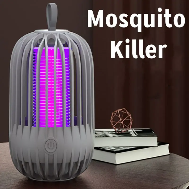 Lampada Portatile Antizanzare Carica Usb Gabbia Per Uccelli Shock Elettrico Lampada Antizanzare Antizanzare Per Camera All'Aperto