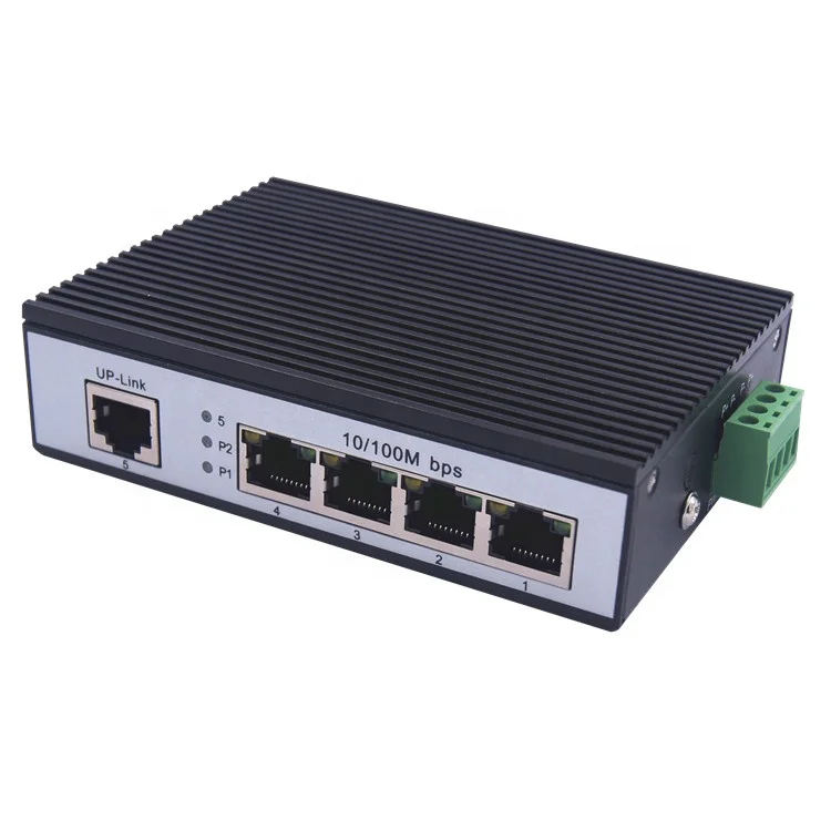 

IP40 Industrial 100Mbps 4 Port PoE Din-rail Ethernet Switch for Outdoor