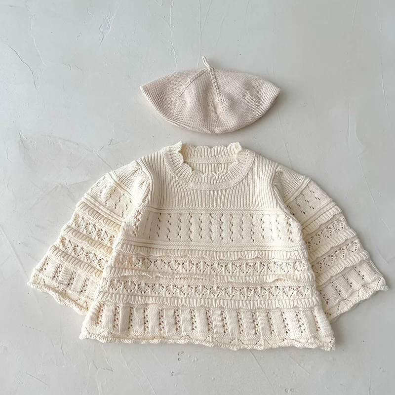 Baby Romper New Korean Style Infant Baby Girls Knitting Clothes Suit Spring Autumn Baby Rompers Girls Dress Kids Sweater