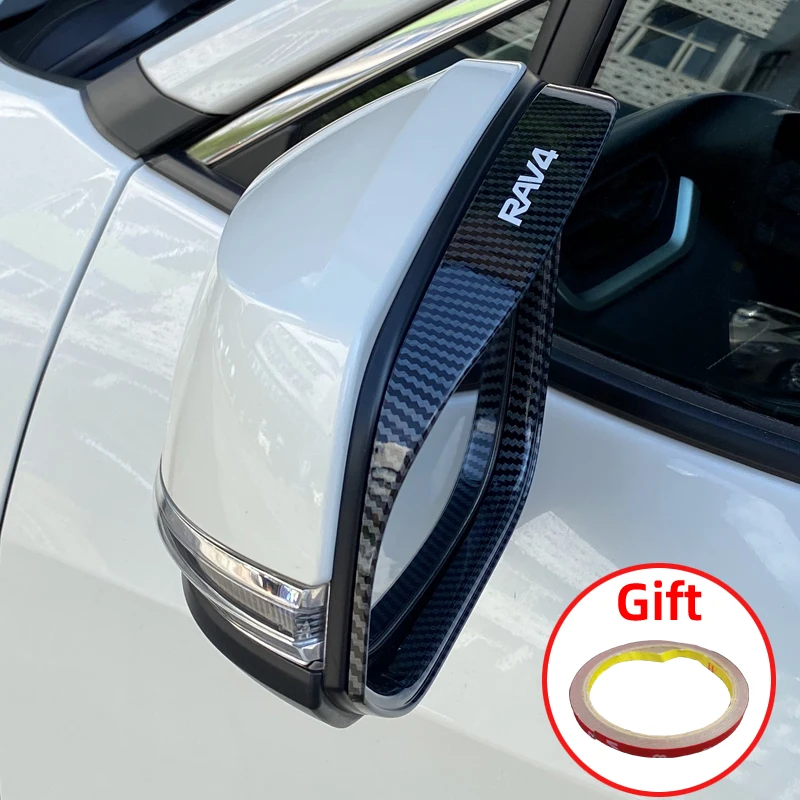 Car Rearview Mirror Rain Shield Rain Eyebrow Cover for Toyota Rav4 rearview mirror rain shield rearview mirror rain eyebrow rearview mirror rain guard