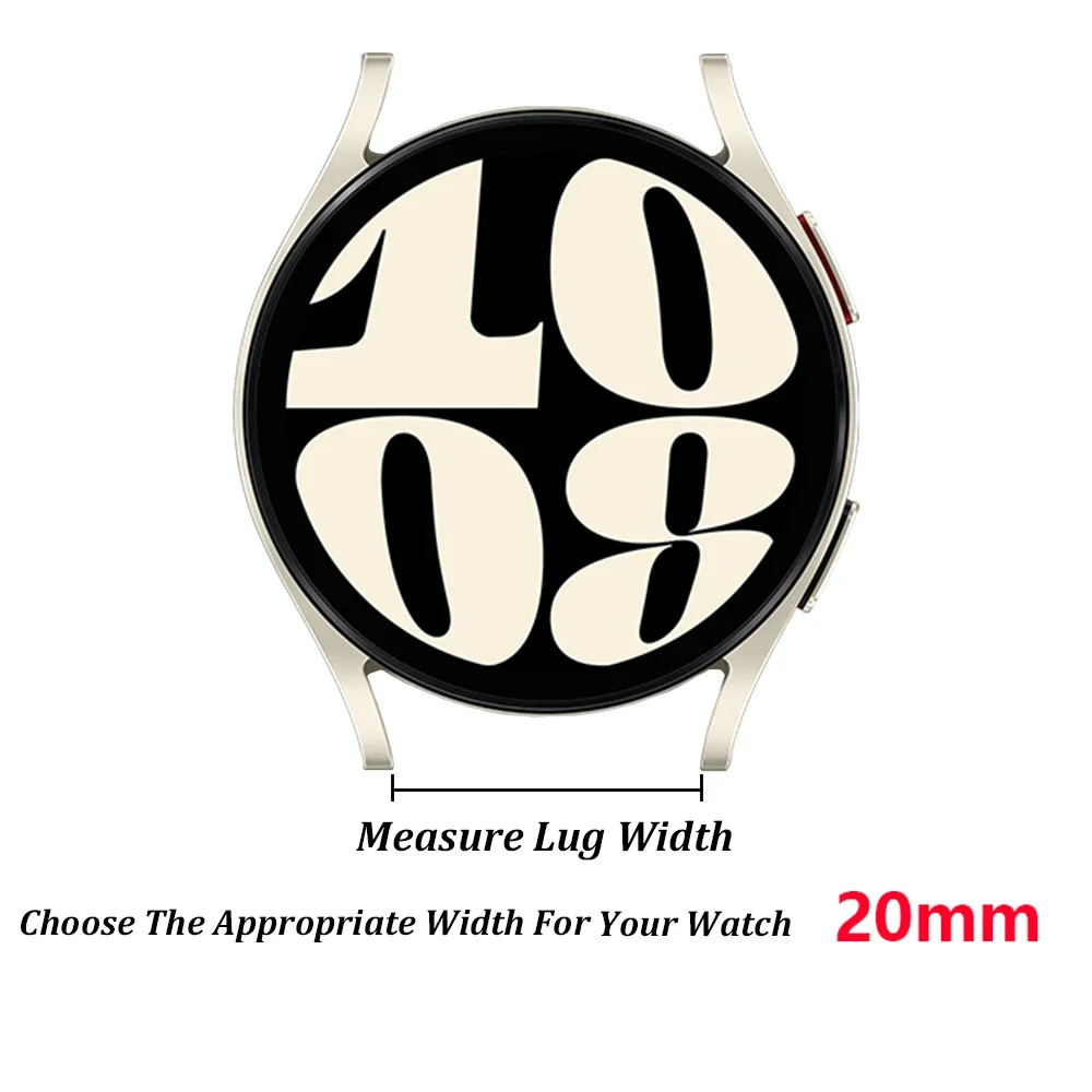 Women's 20mm Slim Stainless Steel Watch Strap - Elegant Bracelet Design