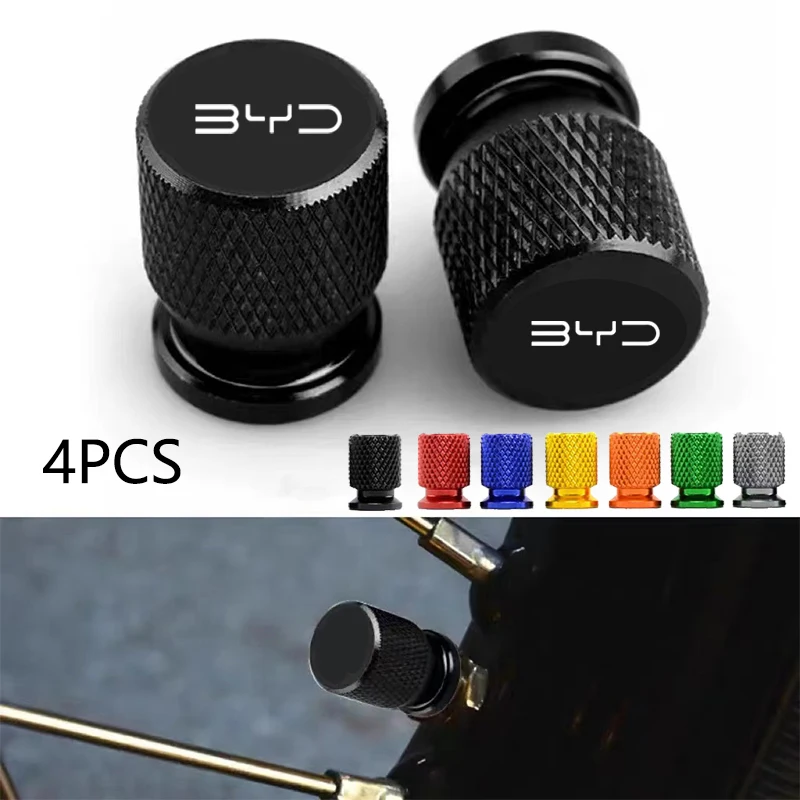 Chrome aluminum tire valve stem caps set of 4