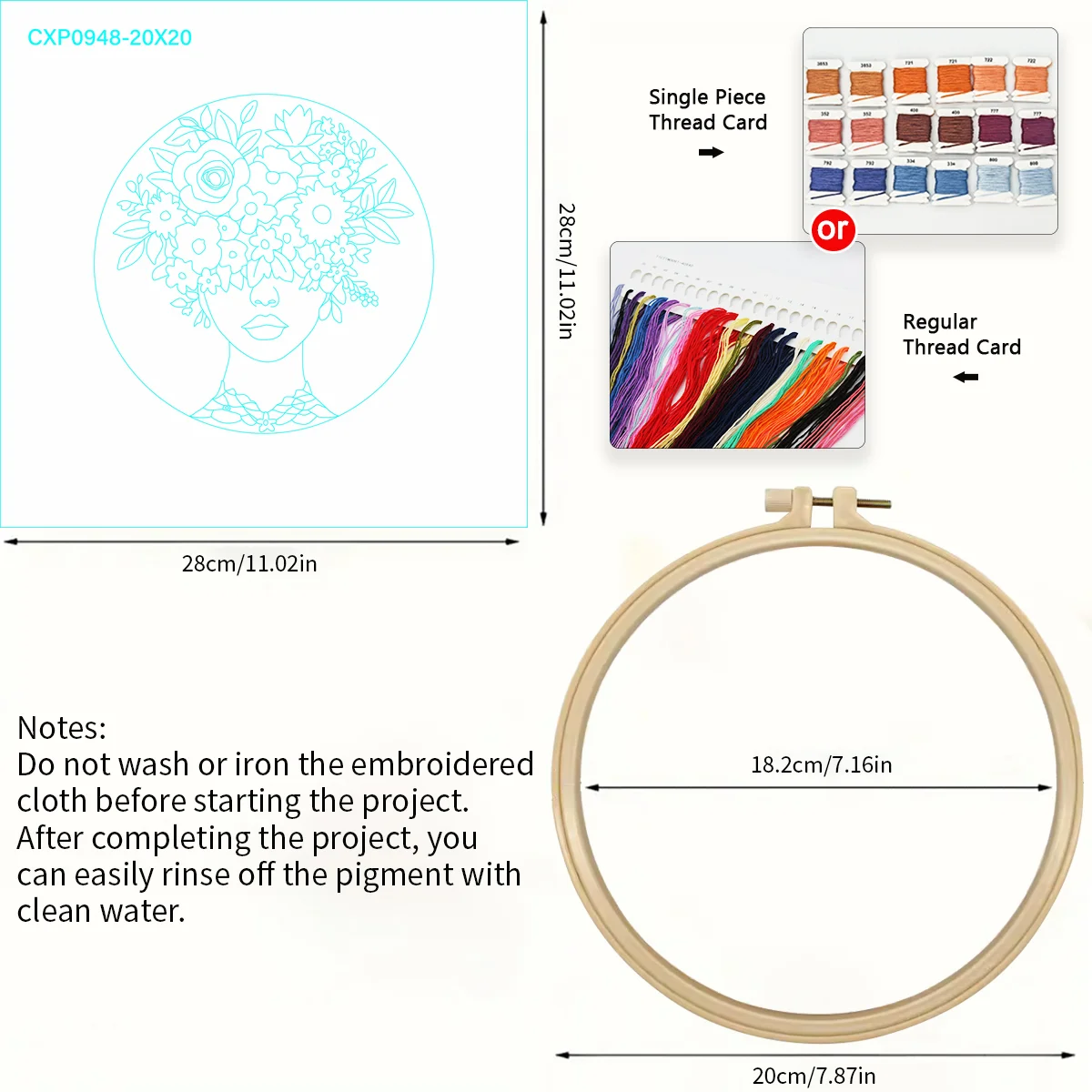Floral Embroidery Starter Kit 4