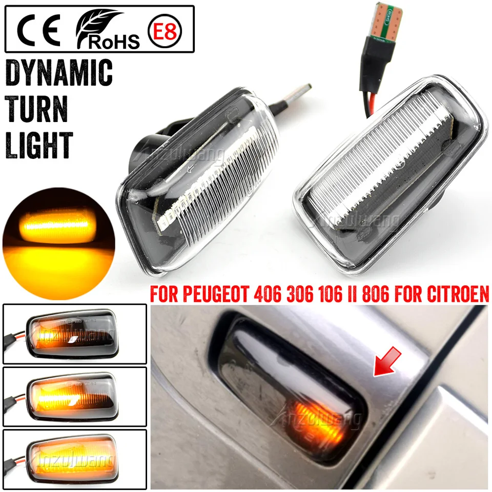 Xipoqix 2PCS Side Marker Light Compatible With 2022-2024 Ford Maverick 2025 Xlt Led Side Marker Lamp Replacement 2022 2024 Ford Maverick Accessories C33