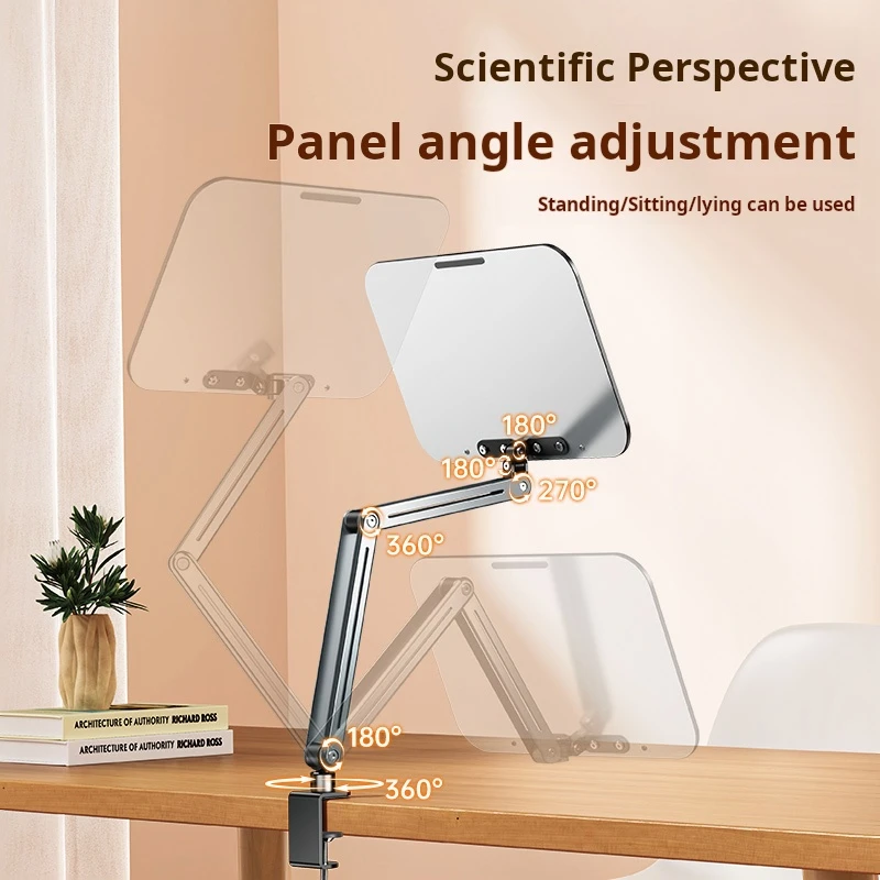 360-degree Foldable Cantilever Reading Rack Desktop Book Stand for Reading Rotating Book Stand for Books, Tablets