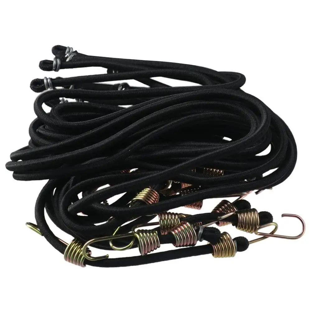 

10PCS Emulsion+Carbon Steel+Colored Zinc Electroplating Mini Luggage Rope Modern/Fashion Black Binding Ties Elastic Rope