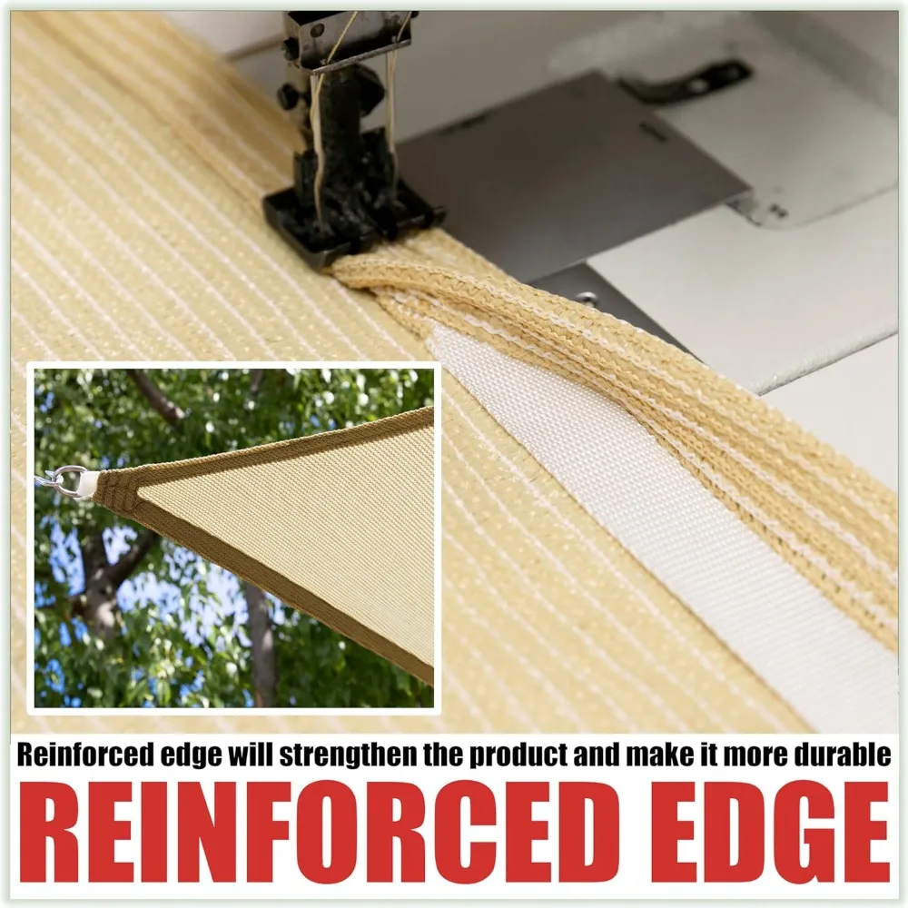 10' x 19' Blue Rectangle Square Sun Shade Sail Order to Make RTAPS16 Canopy, UPF50+ 95% UV Blockage, 200GSM Commercial Standard