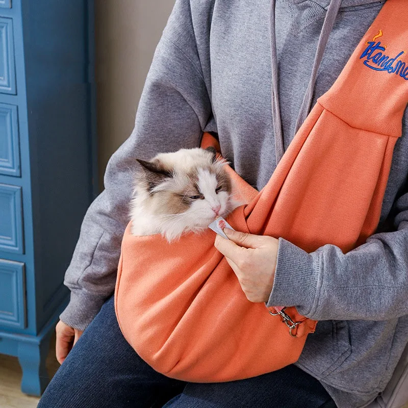 Cat Carrier Bag Pet Puppy Out Crossbody Shoulder Bag Outdoor Travel Portable Cat Puppy Sling For Small Dog Pet Supplies