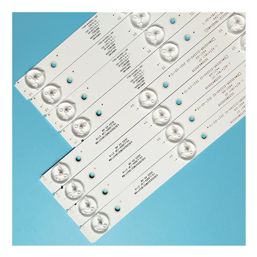 Led Backlight para Sw43d09l-zc22ag02 09r 43e388a g Th43fx680c 580c 303sw430039 38 Mais 4-leds 43ug620v 43uj620v Pcs x - Imagem 2