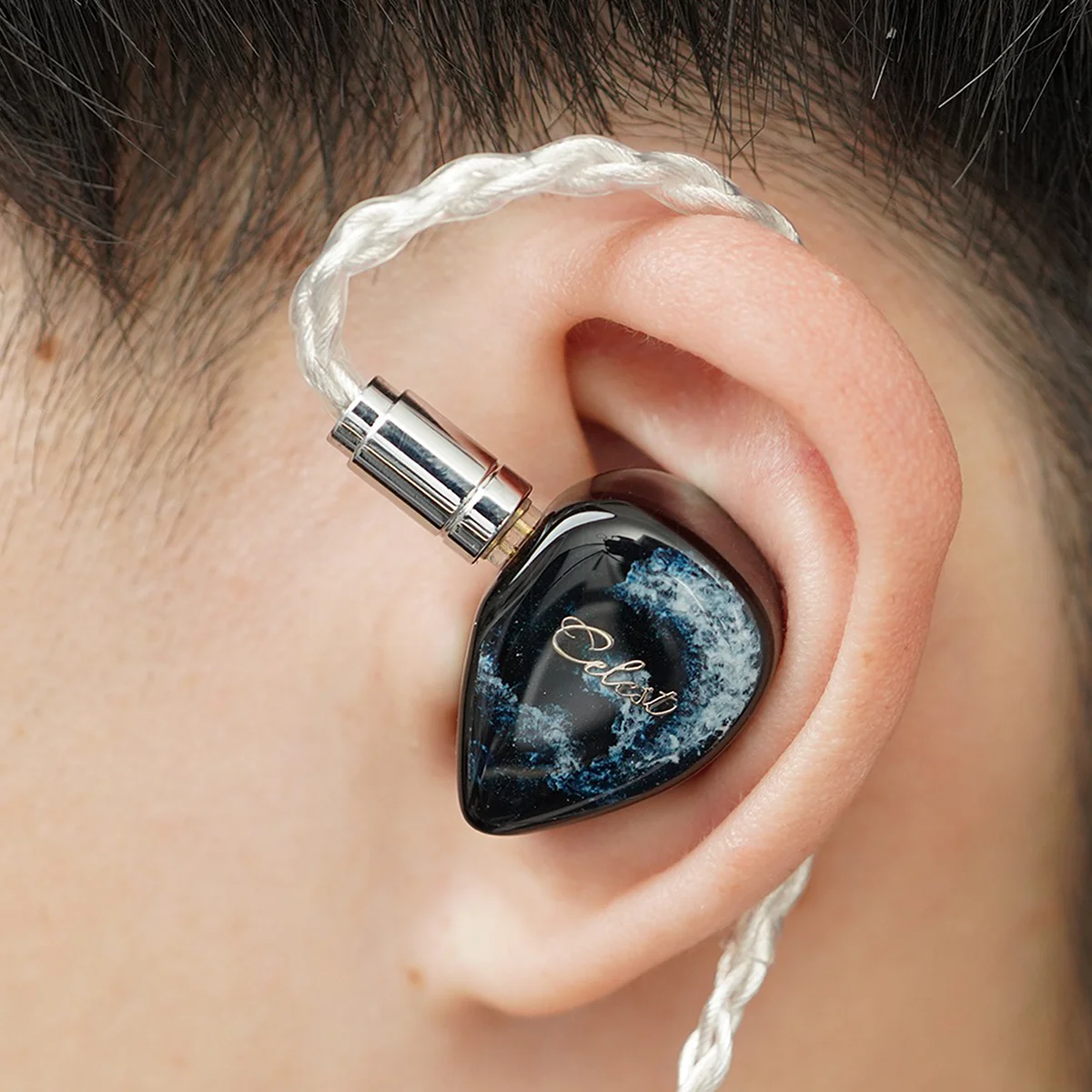 Celest Relentless 하이브리드 드라이버, HiFi 유선 인이어 모니터, 3.5 + 4.4mm, 교체 가능한 플러그, 분리형 2 핀 이어폰, 1DD + 6BA