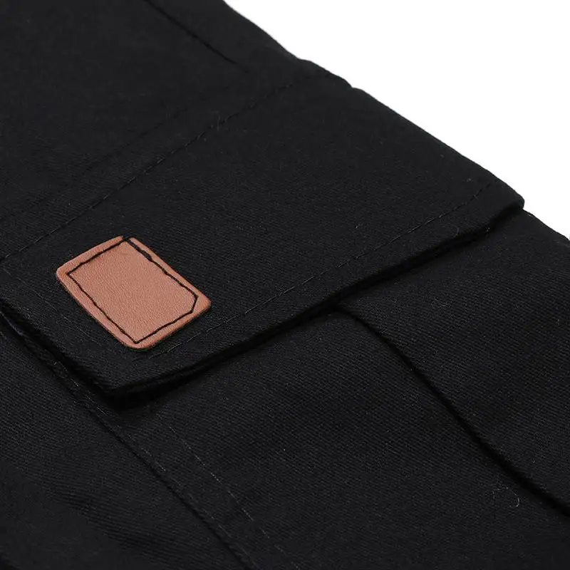 Description Picture 6 of item1 PC New European Size Men's Leather Tie Belt Casual Pants Asian Men's Solid Color Work Pants Men