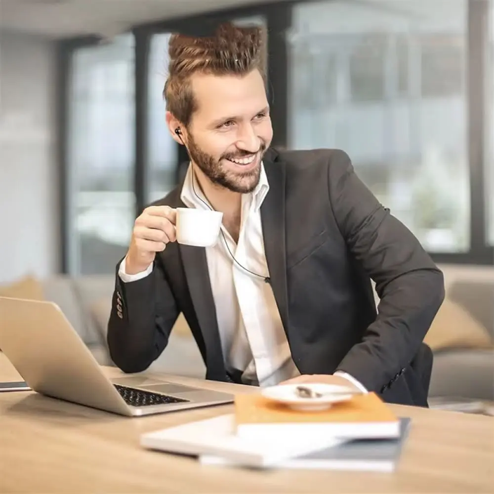 3.5mm/Type-c Single Wired Earbud Wire Headphone HiFi Stereo Music Mono Ear Bud Single Side Wired Earphone With Volume Adjustment