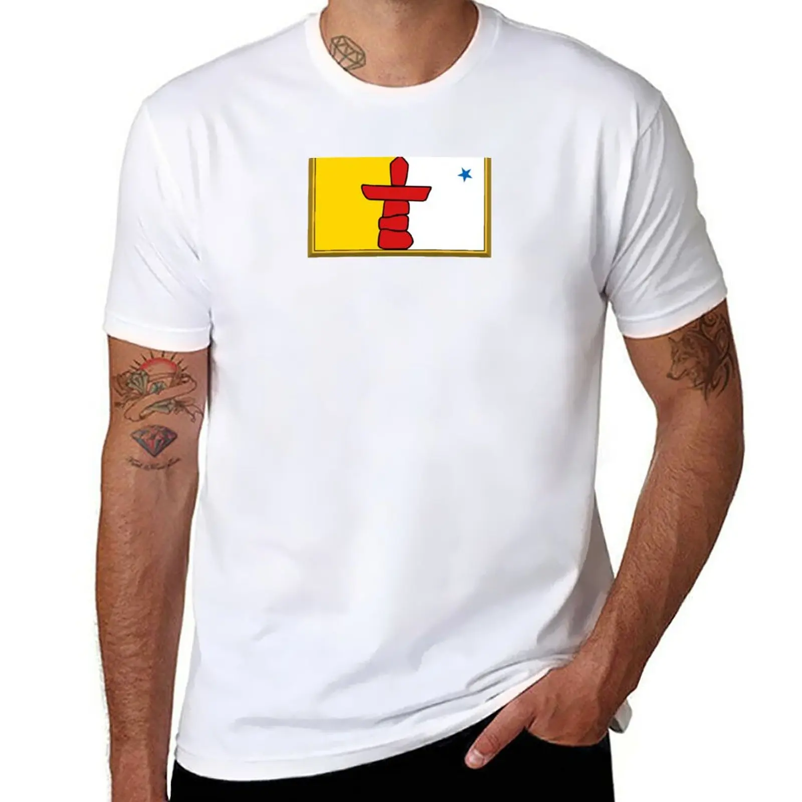 

New NUNAVUT Flag Gifts, Masks, Stickers & Products (GF) T-Shirt cute tops sweat shirt mens clothing
