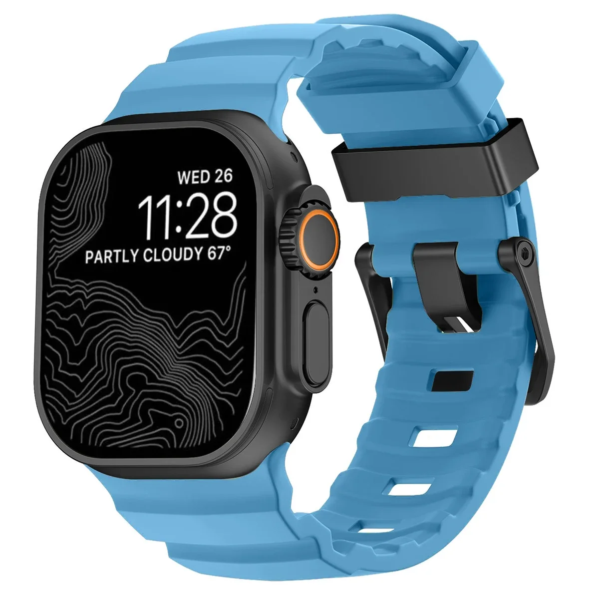 Premium 2-in-1 Metal Alloy Case with Silicone Strap