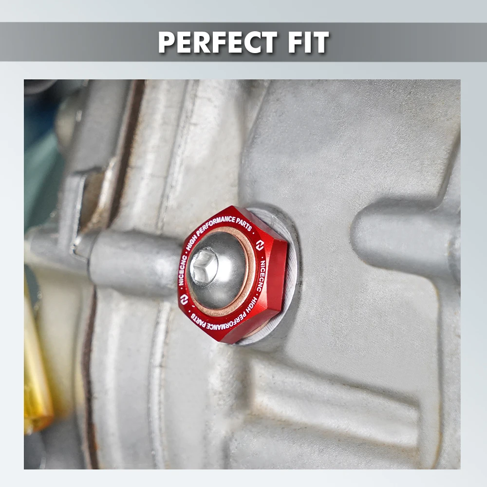 NICECNC ATV-Reduzierstück, Ölablassschraube für Yamaha Raptor 700 700R GRIZZLY 700 550 WOLVERINE 450 350, langlebiges Zubehör – Detail 7