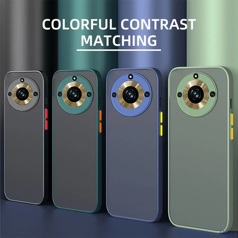 Realme 11 Pro Plus 케이스, 스크린 보호대 내장, 충격 방지 범퍼 PC, 반투명 휴대폰 범퍼