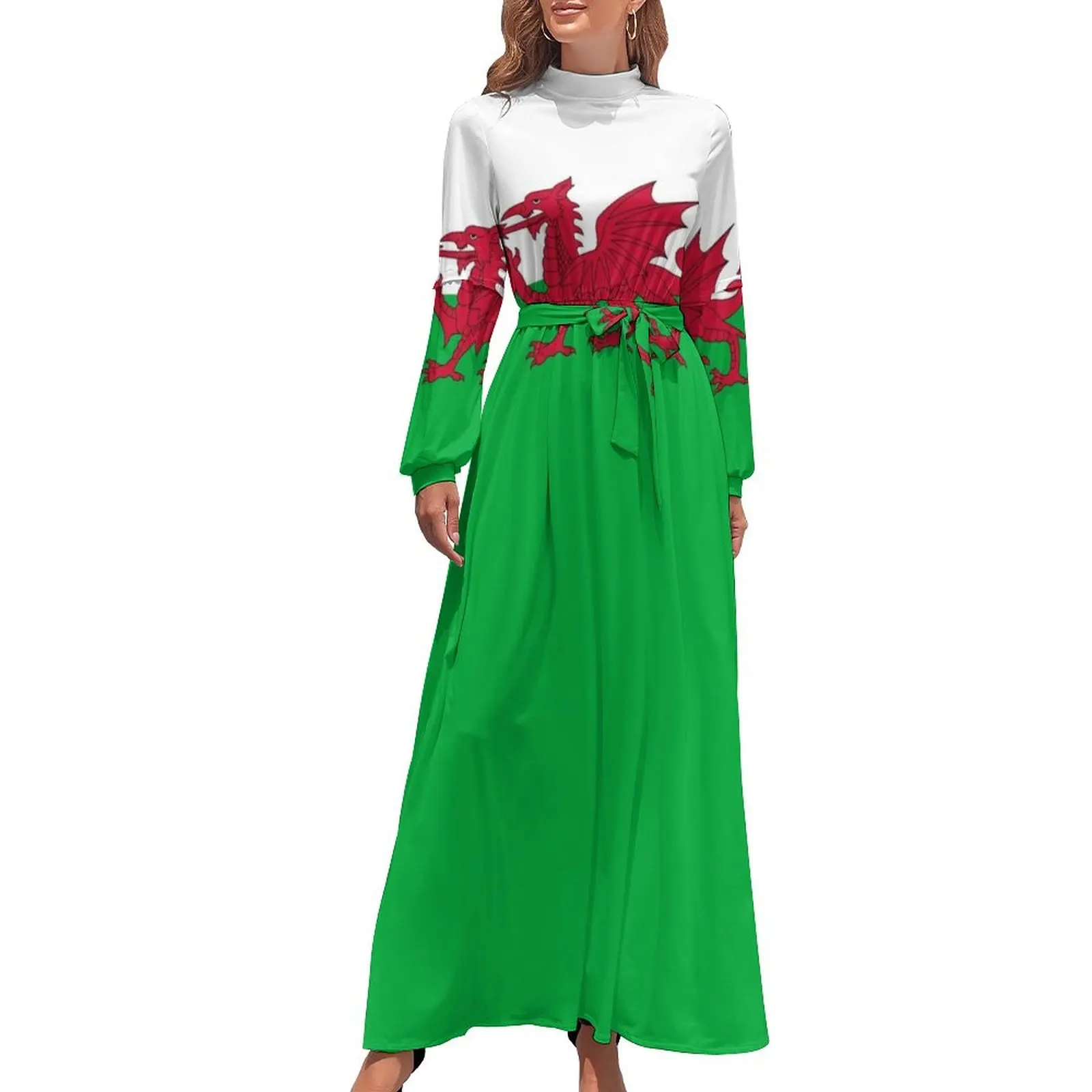 thumbnail image 1 of Pegatinas con la bandera de Gales Regalos Máscaras y productos Vestido largo Vestido de mujer Vestido de lujo, 1 of 5