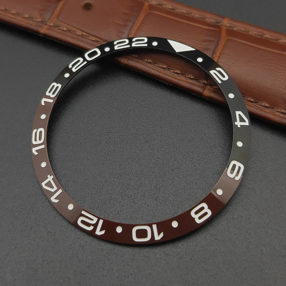 Premium 37mm Ceramic Bezel Insert for Men's Watches – High-Quality Spare Part Replacement
