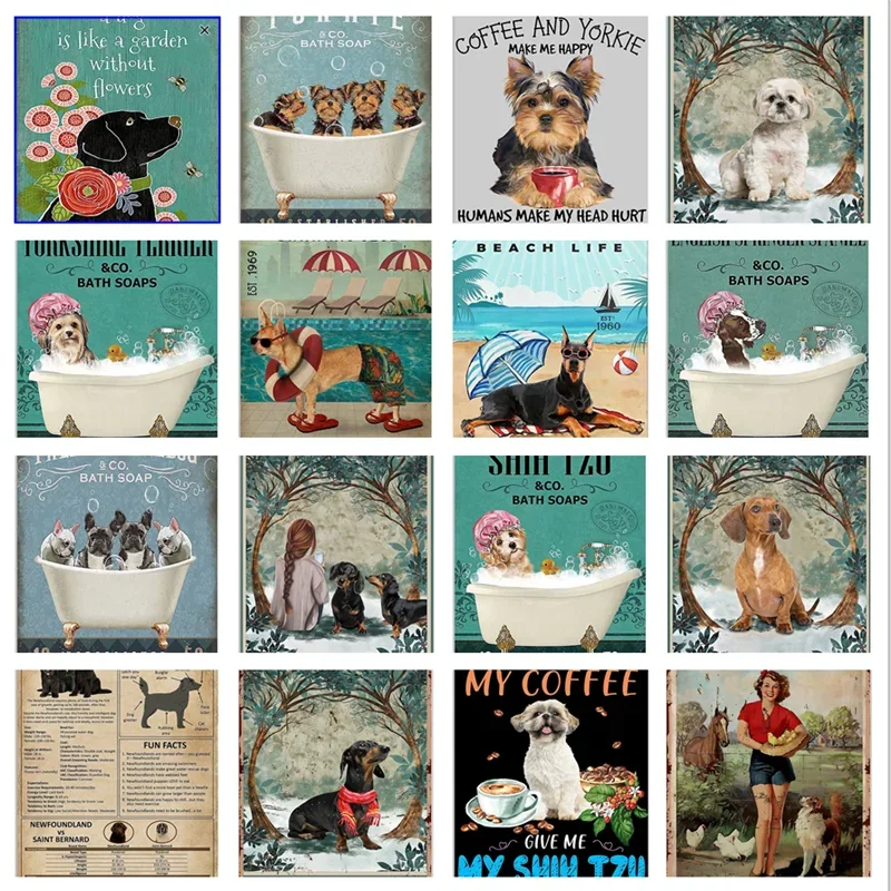 

Металлический жестяной плакат Funnypet для собак такса, винтажный Ретро плакат, творческий дверной знак, декор для баров, кафе, пабов, дома