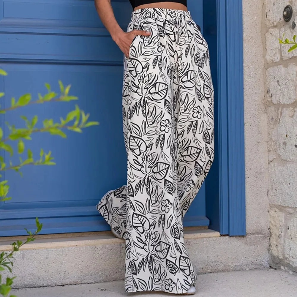Unique Casual Wide-Leg Pants for Spring and Summer main image 0