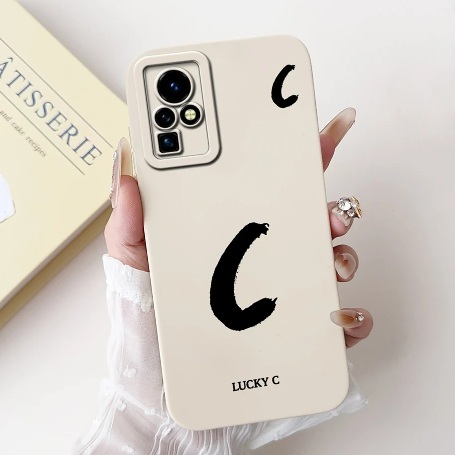 Stylish Soft TPU Silicone Lettered Phone Cover - Shockproof Bumper