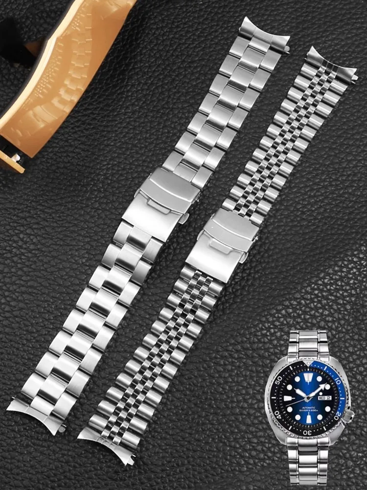 Высококачественная Нержавеющая Сталь Для Seiko 5 Water Ghost SKX007 SKX009 | SKX175 | SKX173 Casio MTP-1374 1375 мужской браслет 20 мм 22 мм