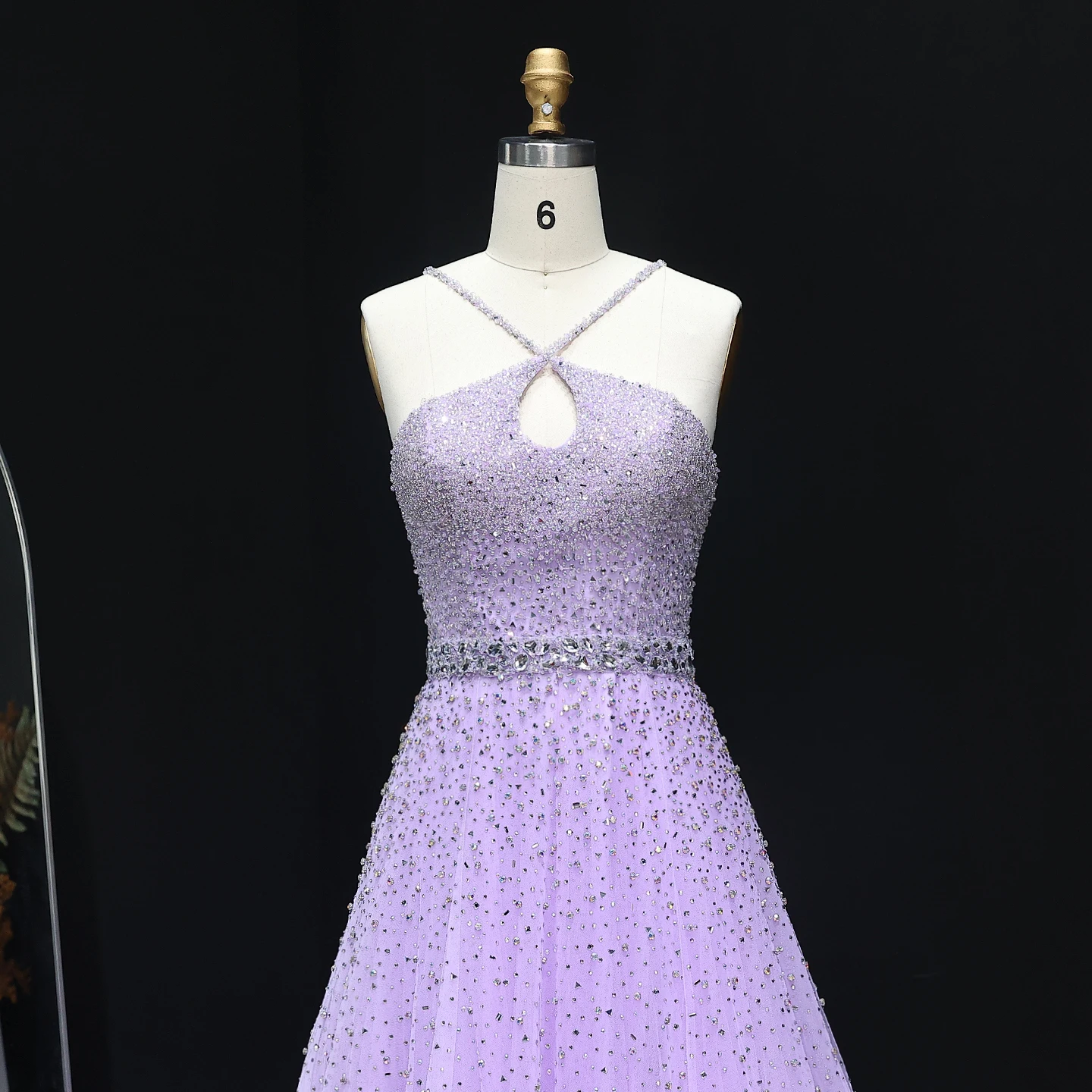 Sharon Said Luxury Beaded A Line Evening Dress Criss Cross Spaghetti Straps  Crystal Sash Formal Party Gowns SS580 Customized - AliExpress 320