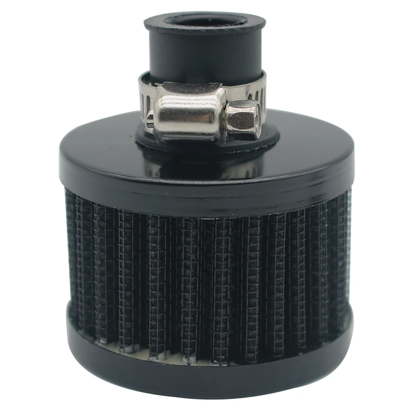 1pc 12mm 범용 고유량 에어 필터 자동차 오토바이 냉기 흡입 크랭크케이스 브리더 레이싱 퍼포먼스 필터 자동차용