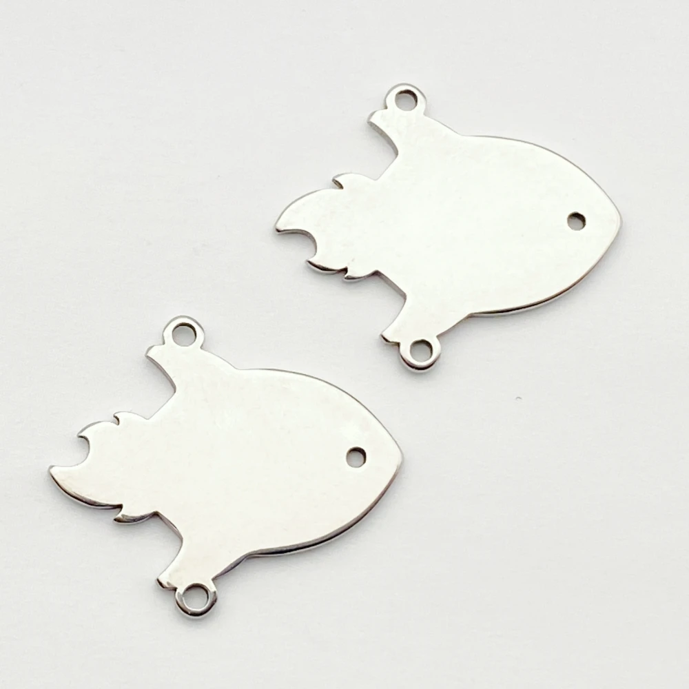 

Steel 5Pcs Whale Fish Type Bracelet Connectors Jewelry Accessory