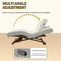 Table de massage professionnelle portable à 1 moteur électrique, robuste, confortable et réglable pour salon de beauté et spa 6