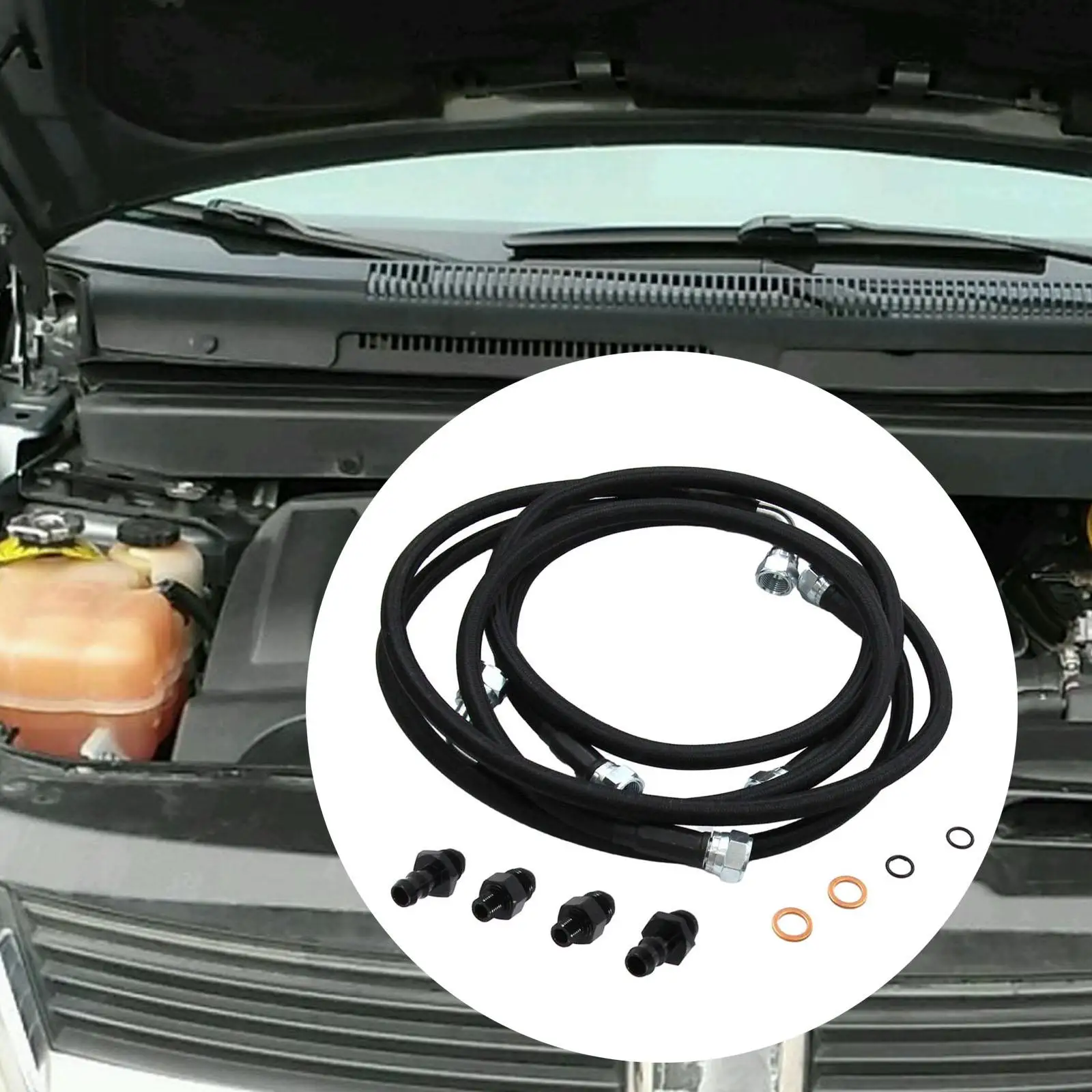 

Transmission Cooler Hose Line Kits Heavy Duty Accessory for 5.9L 48RE