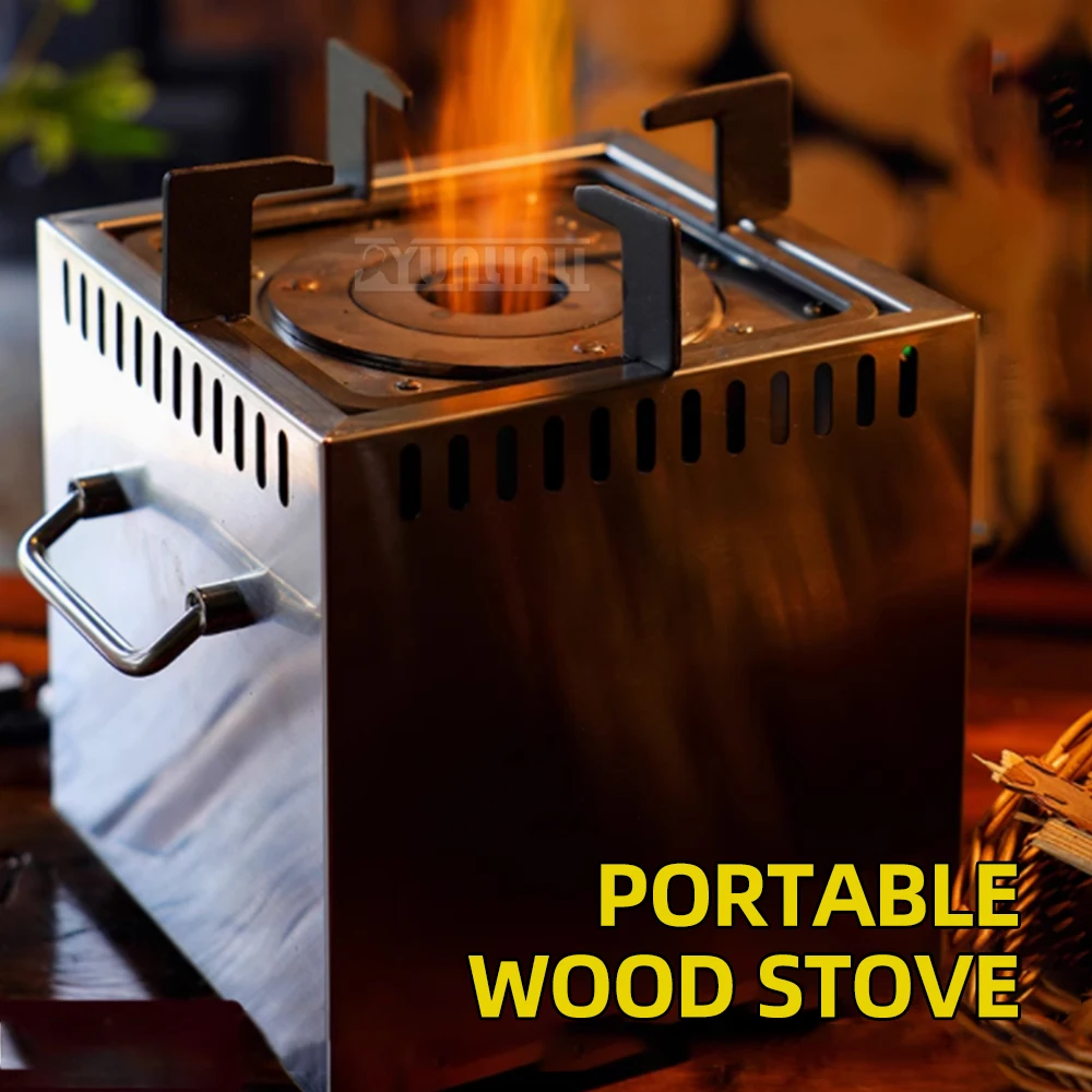 New Portable Camping Courtyard Fierce Fire Stove Outdoor Firewood Burner