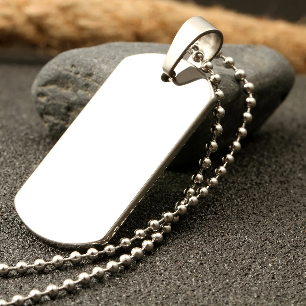 Custom Print Color Photo Stainless Steel Army Dogtag Family