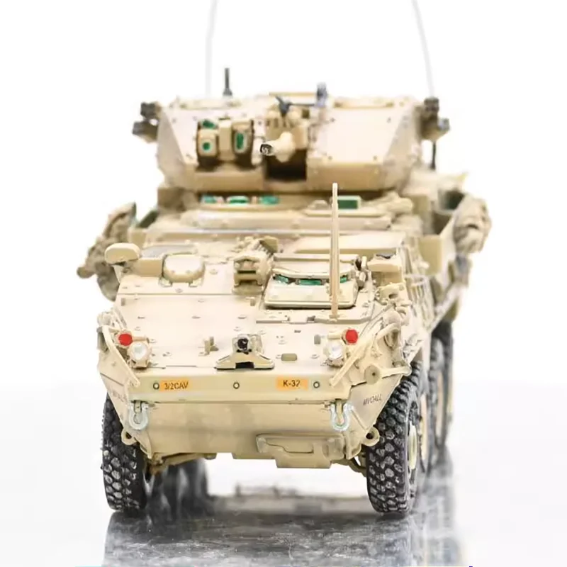 다이캐스트 1:72 스케일 미국 M1296 드라군 보병 추적 전투 차량 완제품 탱크 모델 컬렉션 선물 장난감