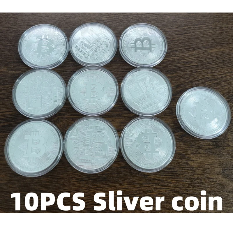 Gold Plated Collectible Bitcoin Coin – Commemorative Art Piece with Display Case