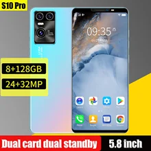  New Smartphones S10 Pro 8+128GB Android Mobile Phone 24+32MP Camera Cheap Celulares Global Version Wifi Cell Smart phones 