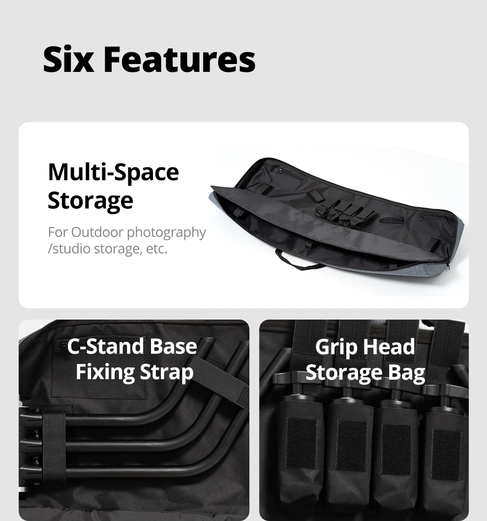 Description Picture 3 of itemAMBITFUL PB20 Magic Leg Storage Bag Photographic Equipment Carrying Case (can fit 2 sets of C-type light stands)