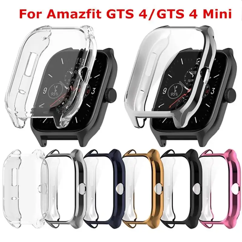 Custodia Protettiva Per Amazfit Gts 4 Smart Watch Bumper Full Tpu Screen Protector Watch Case Per Amazfit Gts 4 Mini Cover Shell