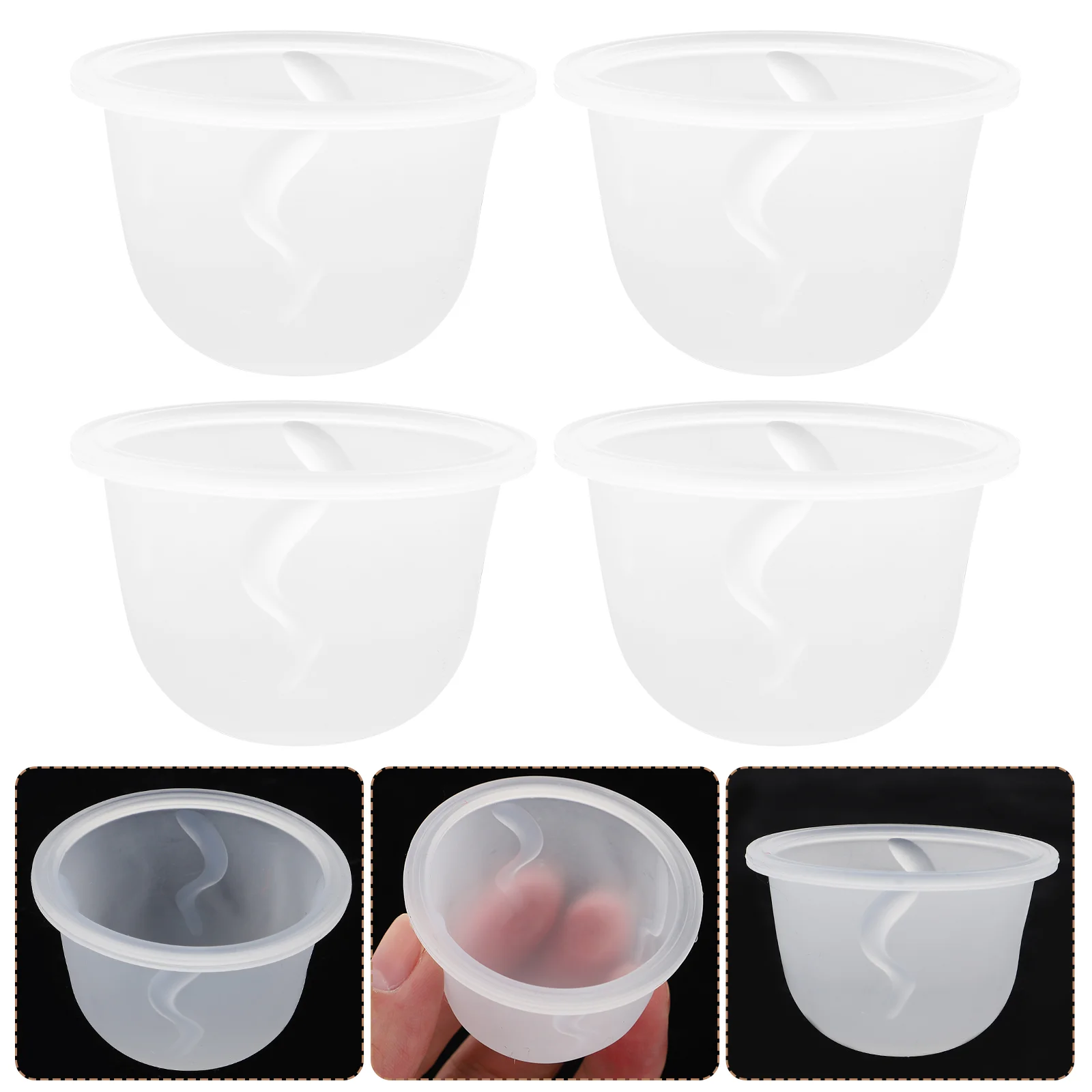 

5 Pcs Breast Pump Breastfeeding Pump Bowl Breastfeeding Milk Electric Baby Tool Accessory Silica Gel