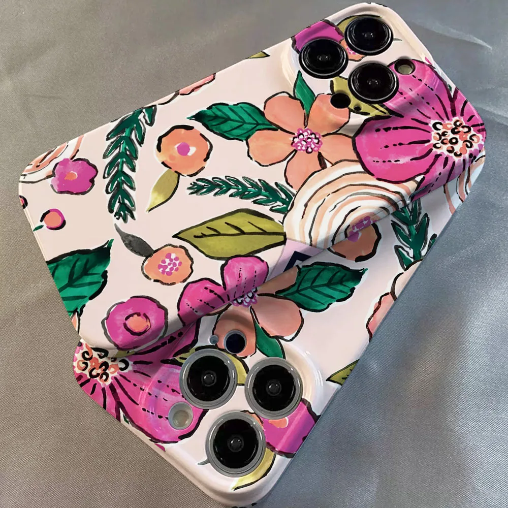 Beautiful Floral Hard PC Phone Case Cover