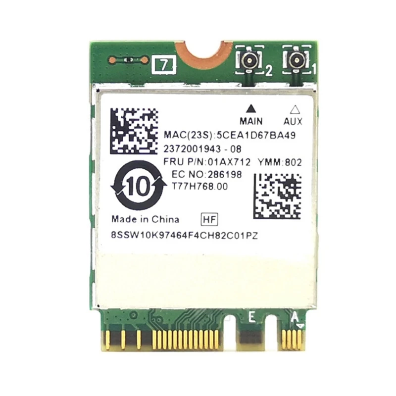 

New RTL8822BE Gigabit- 5G Dual-band M2-NGFF Wireless Card Bluetooth-compatible4.0 802.11AC 1200Mbps WIFI Card
