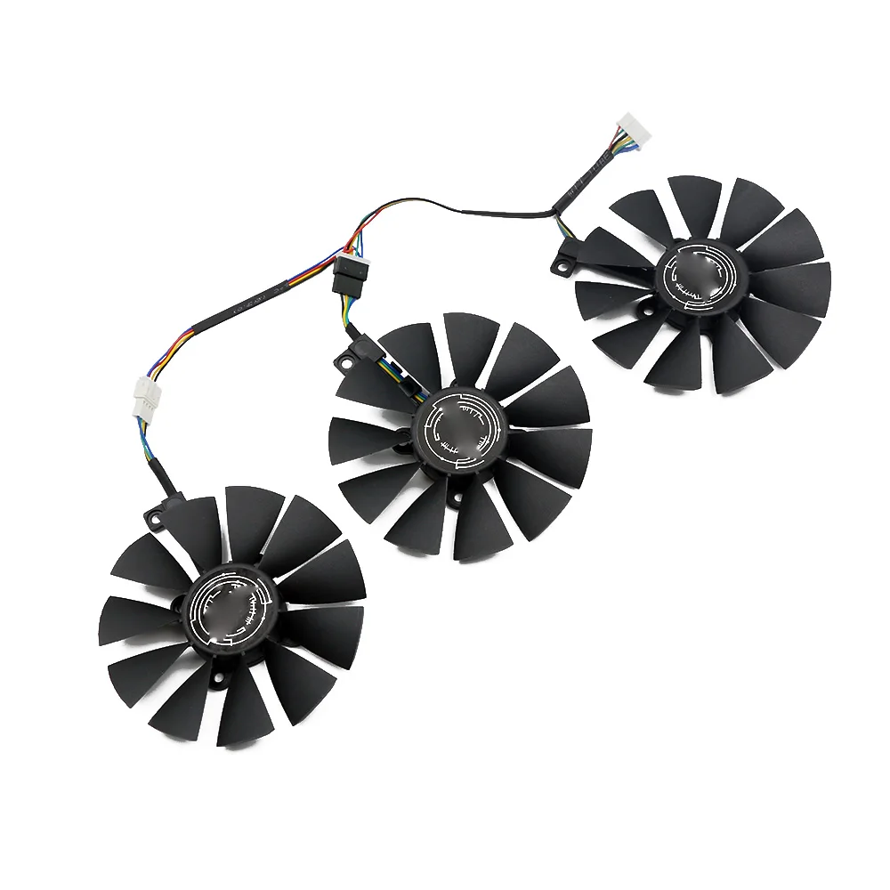Placa de Vídeo Fan Cooler Substituição para Asus Strix Gtx 1070 oc 1080 1060 1080ti Rx480 Gtx1080 T129215su 6pin 87 mm - Imagem 2