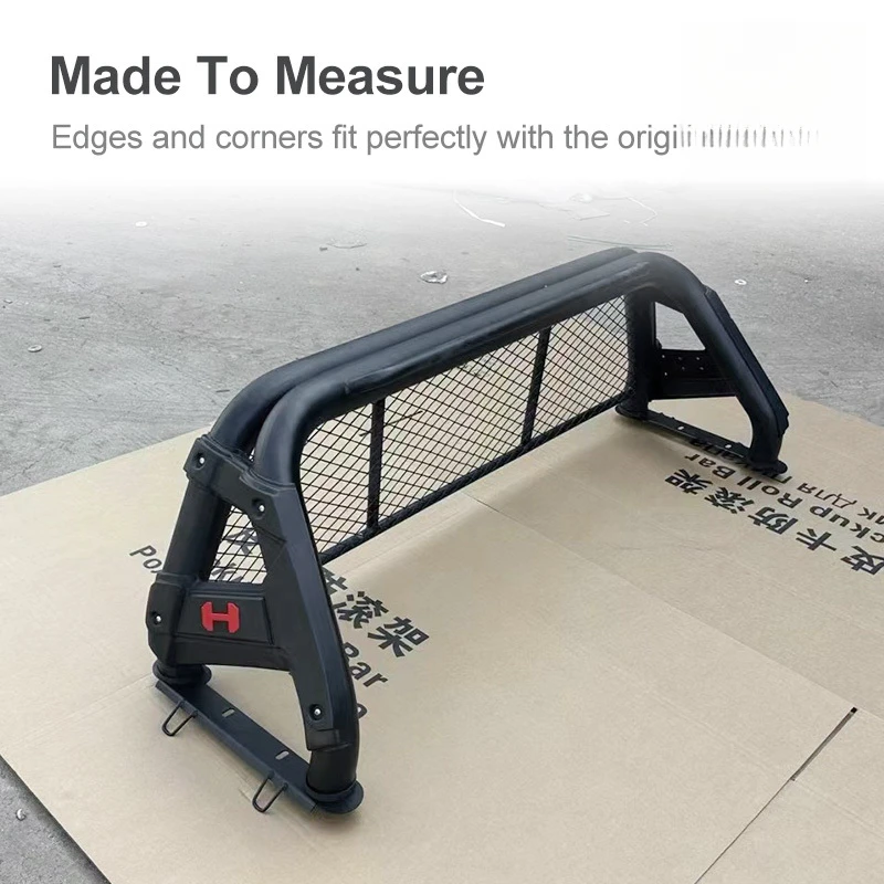 4륜 구동 픽업 블랙 스포츠 보호망 장착 레인저 D맥스 NP300 스틸 롤바 유니버셜 4X4 트럭