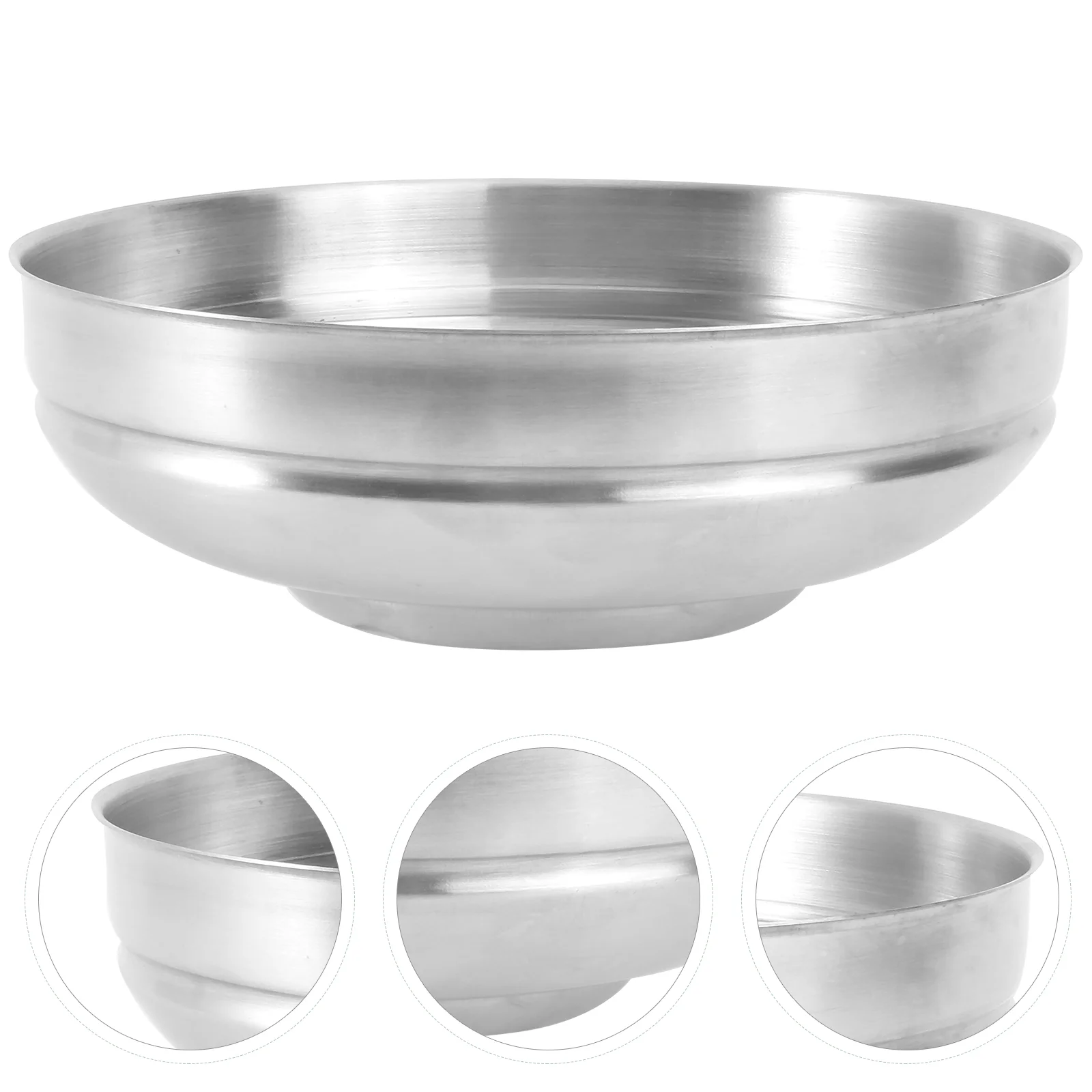 

Stainless Noodle Bowl Household Noddle Tableware Ramen Bowls Korean-style Multi-purpose Single Layer Baby