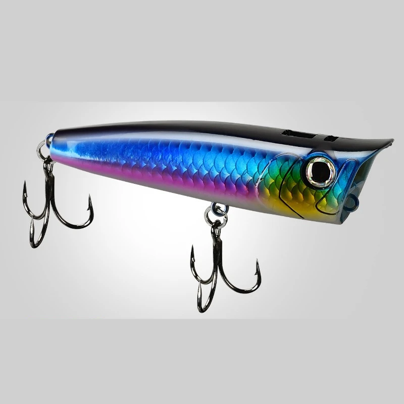 1 Stück/5 Stück Topwater Popper 9g 14,5g 18g Schwimmender Rock Pop Kunstköder für Barsch, Zander, Hecht, Topwater Hard Swimbait – Detail 8