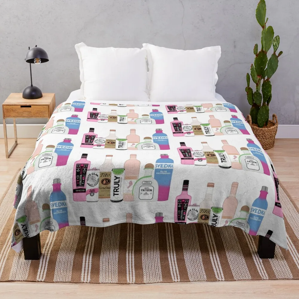 

mix alcohol Throw Blanket Soft Plaid Furry Blanket Bed Fashionable Blanket